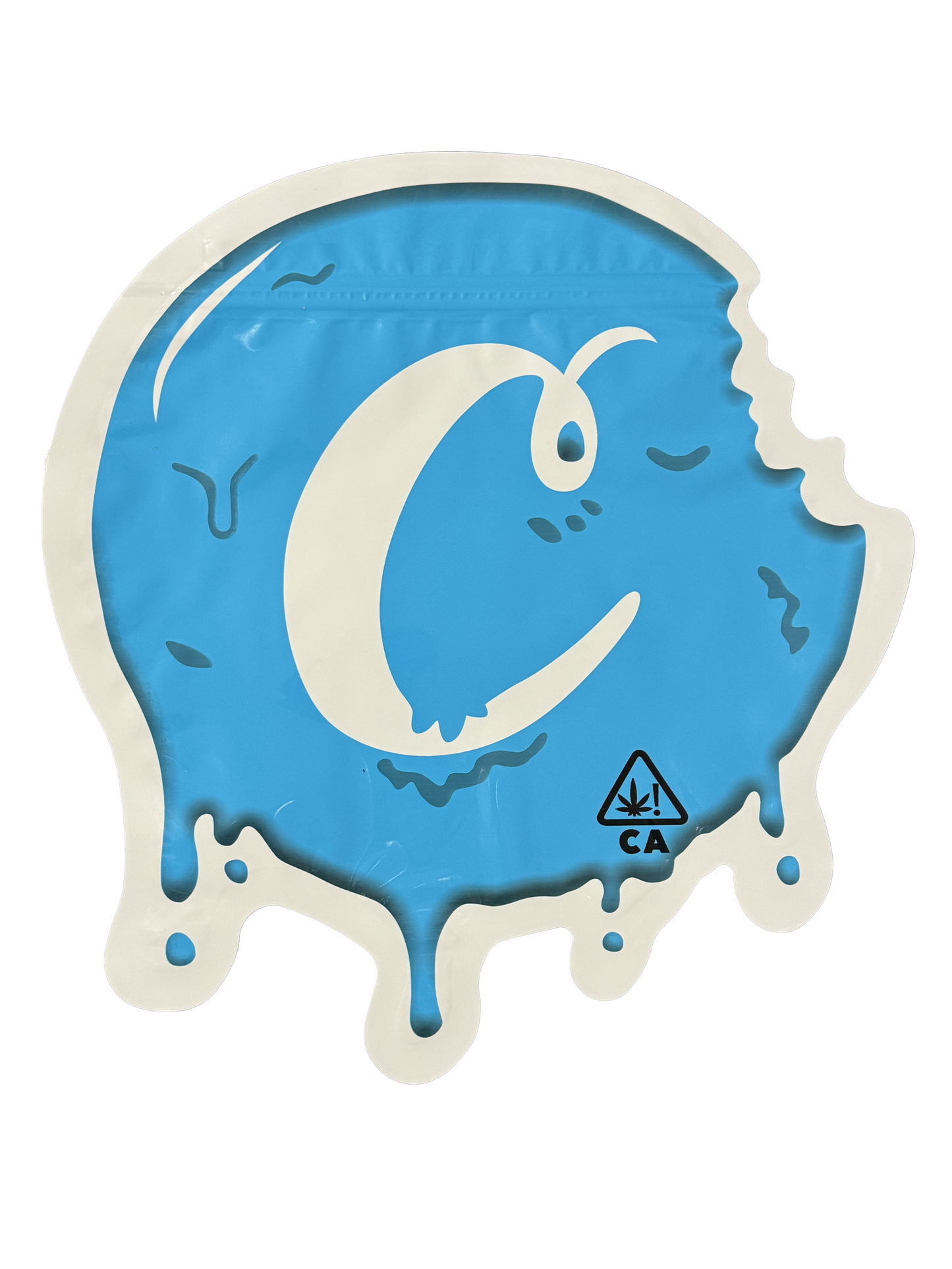 Cookies Mylar Bags 1 QP Blue Die-Cut