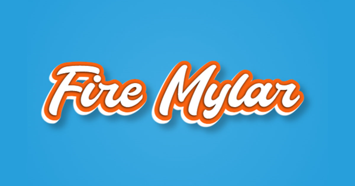 BURNING ROPE PHARMS Fire Mylar