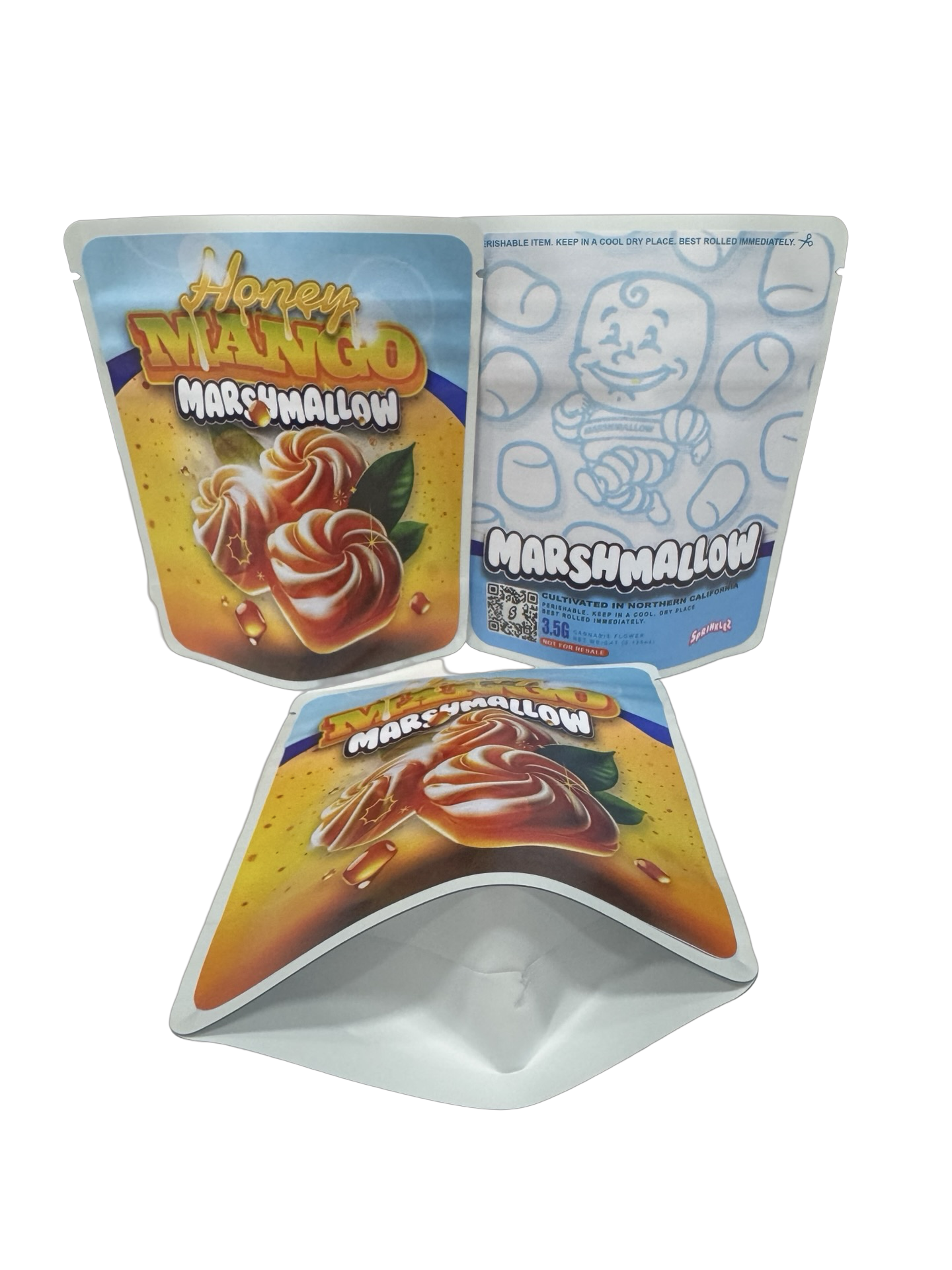 Honey Mango Marshmallow 3.5g Mylar Bags Sprinklez Torch World