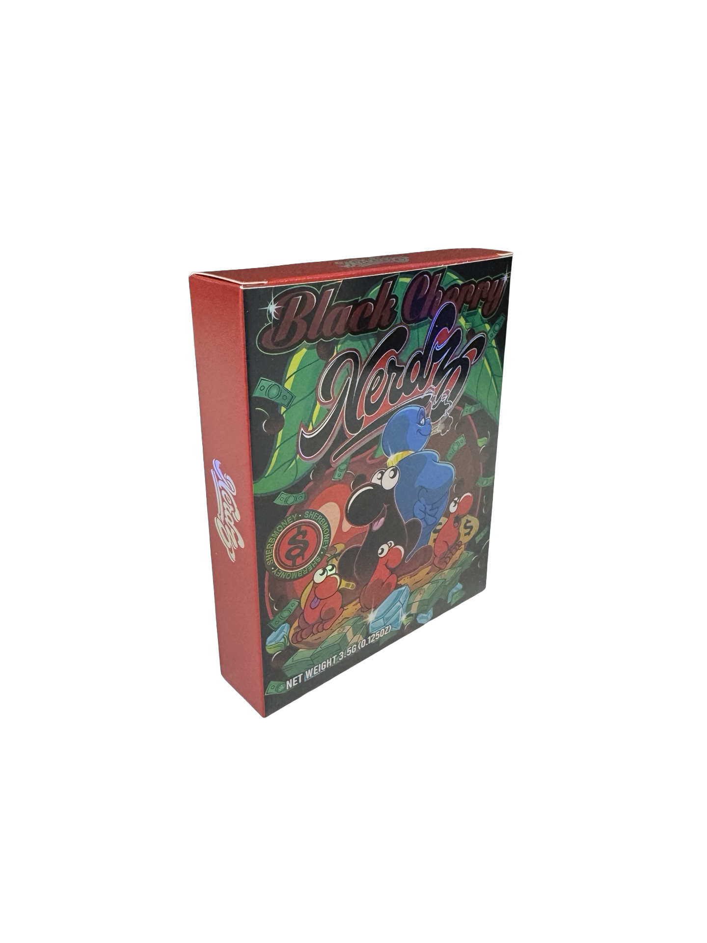 Black Cherry Nerdz 3.5g Mylar Bags & Boxes SherbMoney
