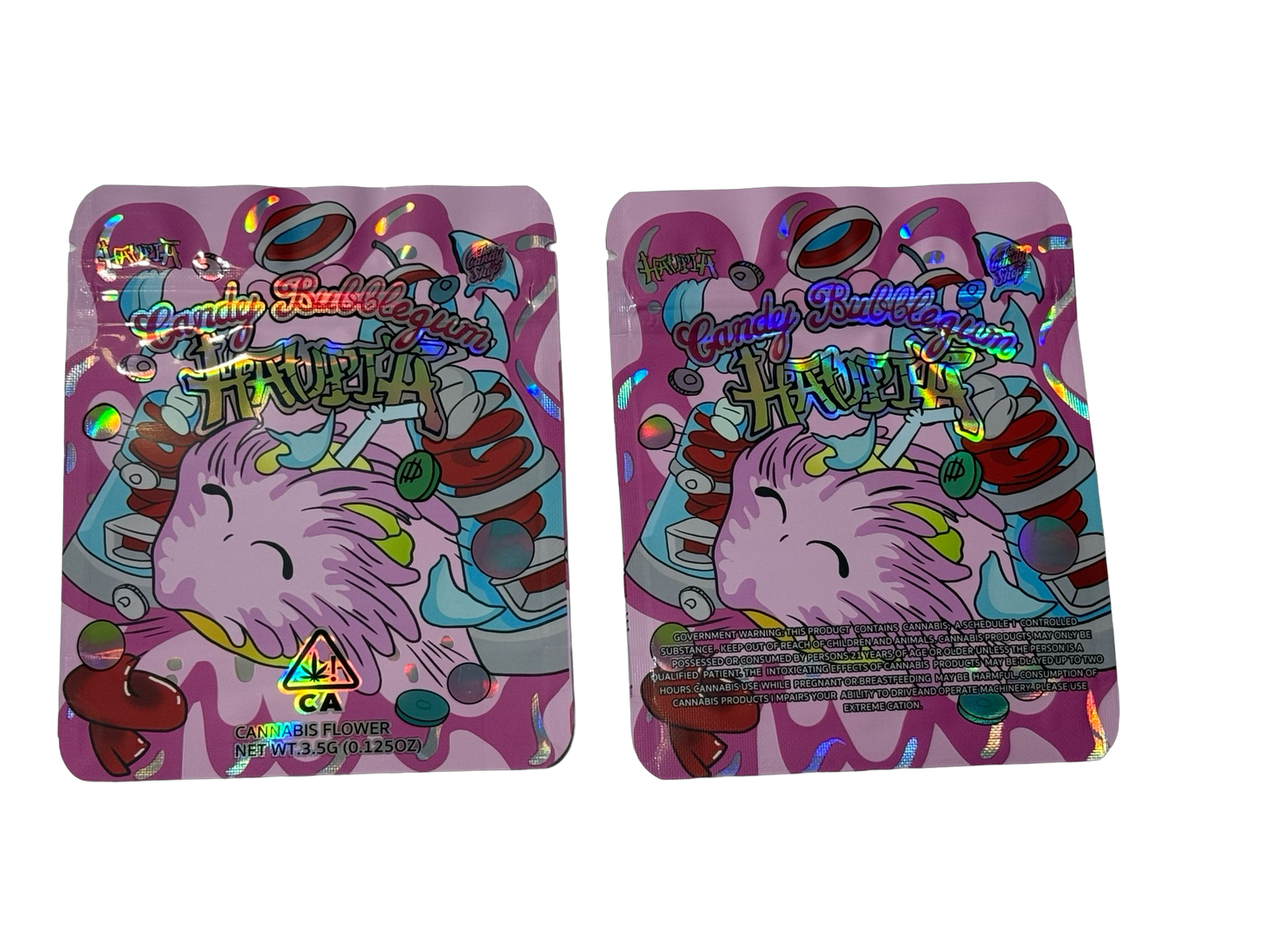 Candy Bubblegum Haupia Mylar Bags 3.5g The Candy Shop