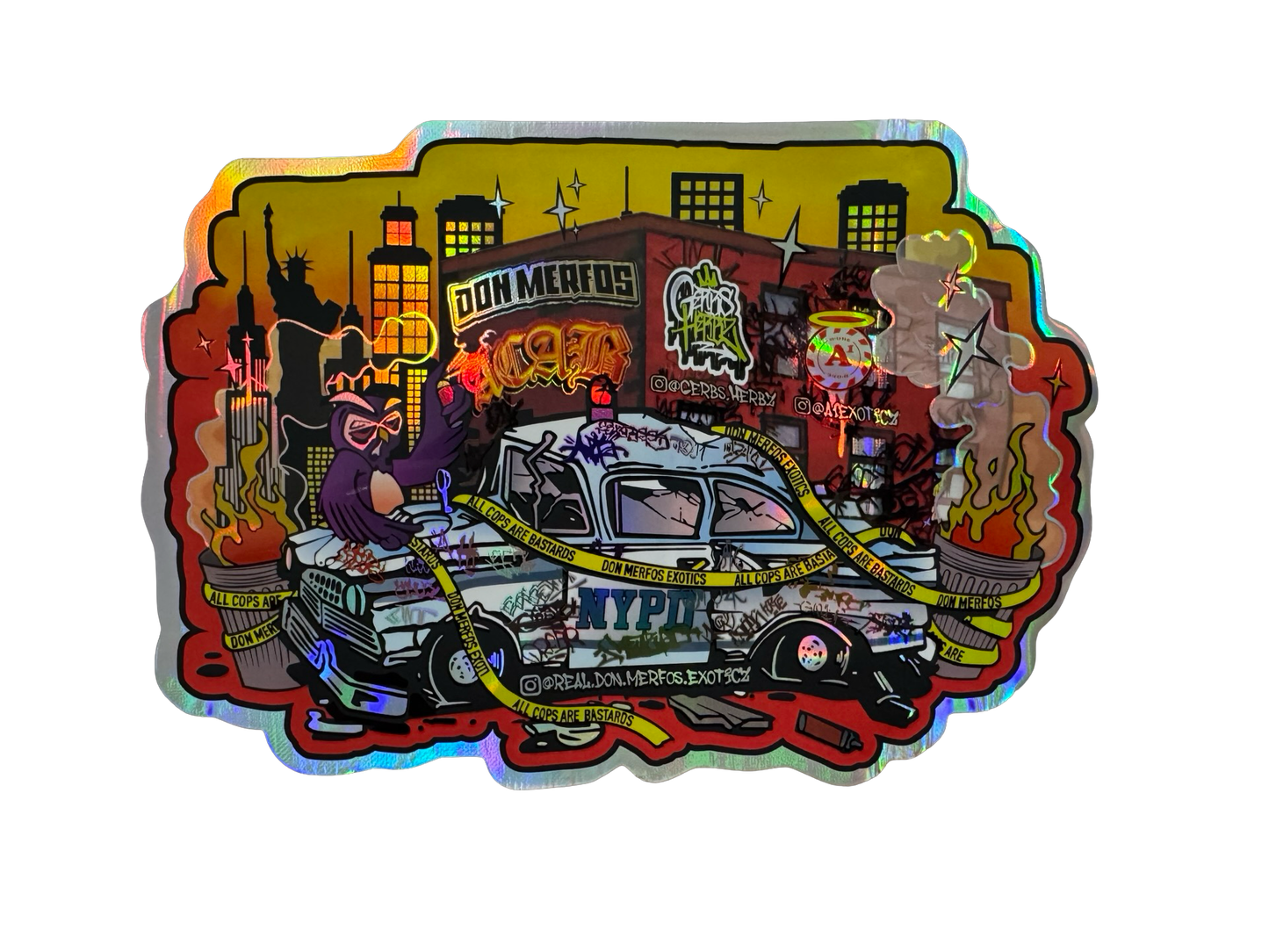 ACAB (All Cops Are Bastards) 3.5g Mylar Bags & Boxes Don Merfos