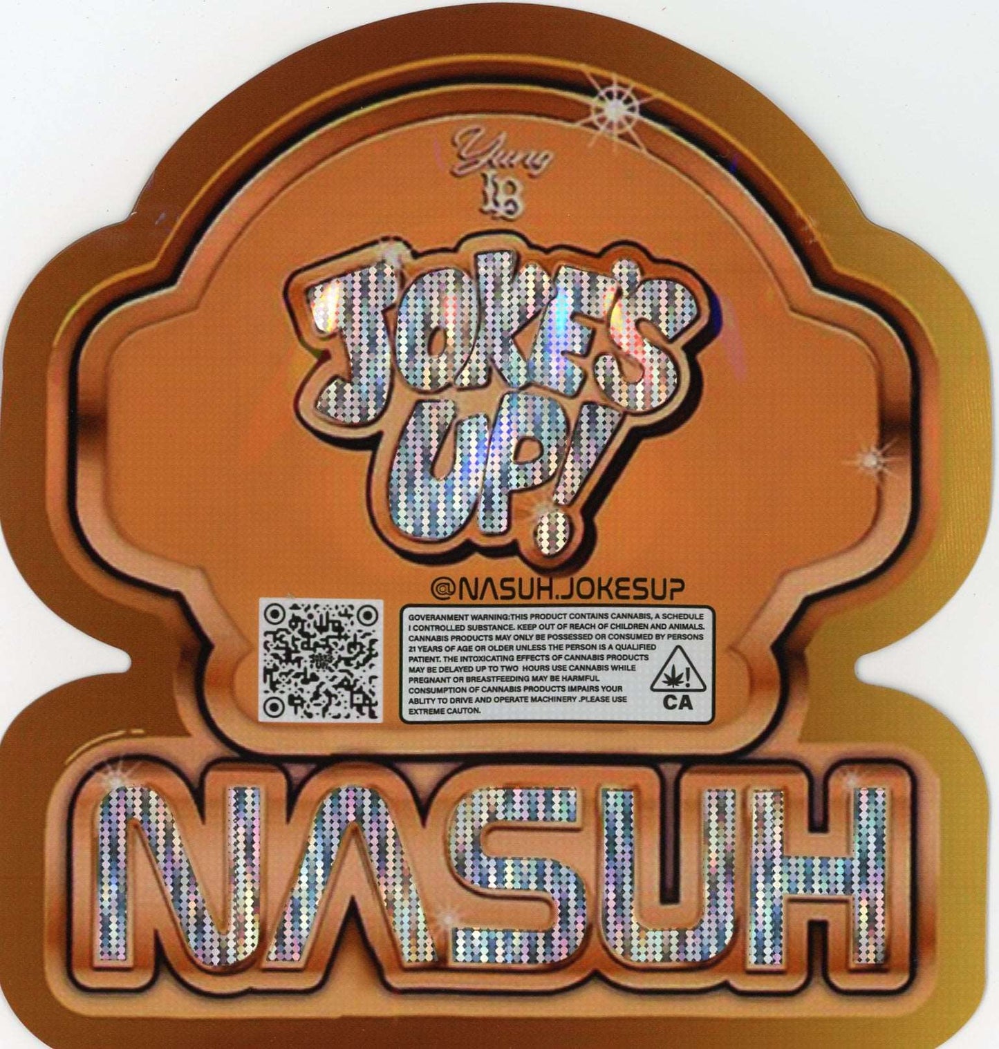 Joke's Up Mylar Bags 3.5g - Personal Nasuh