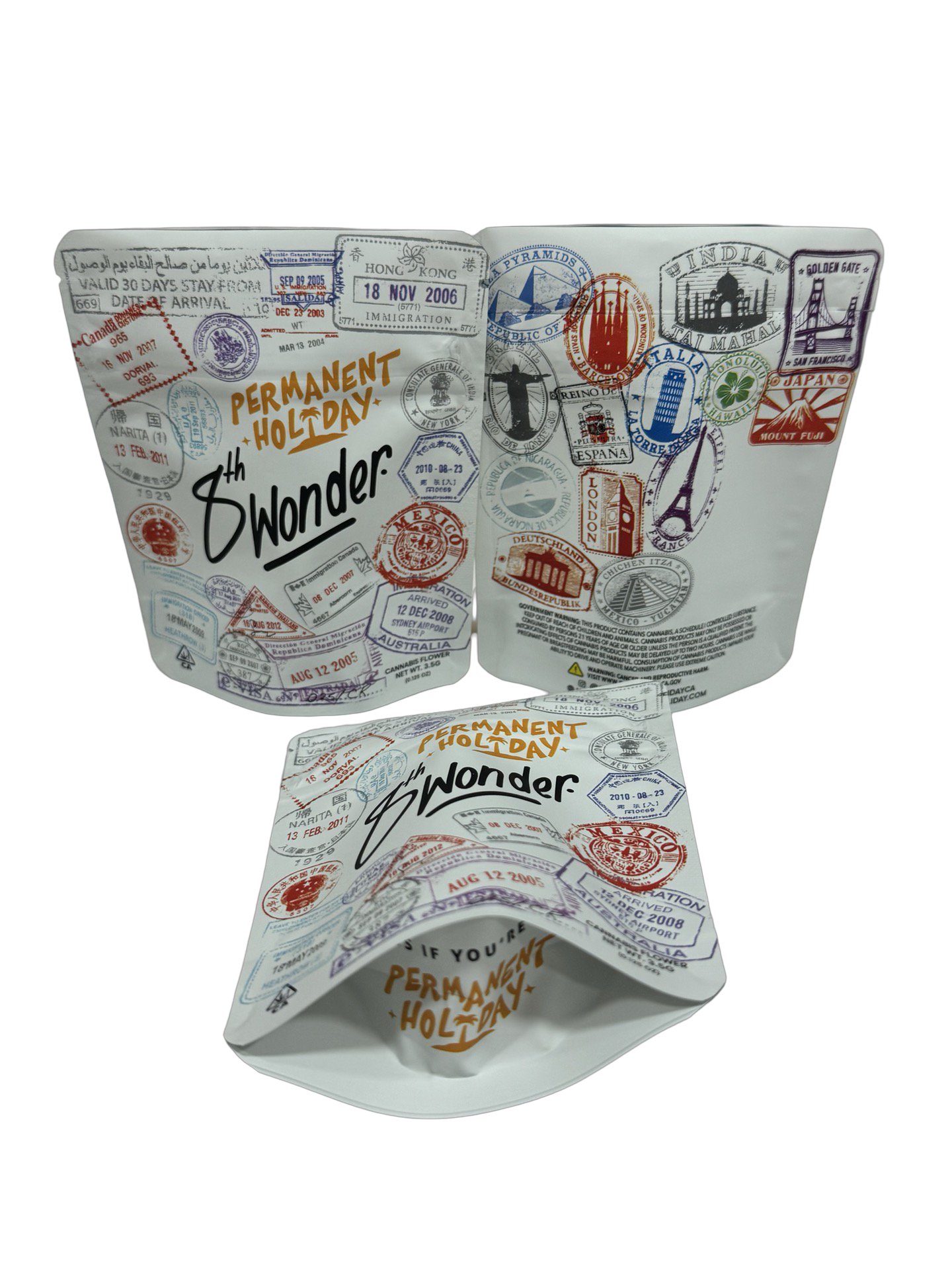 8th Wonder Mylar Bags 3.5g Permanent Holiday