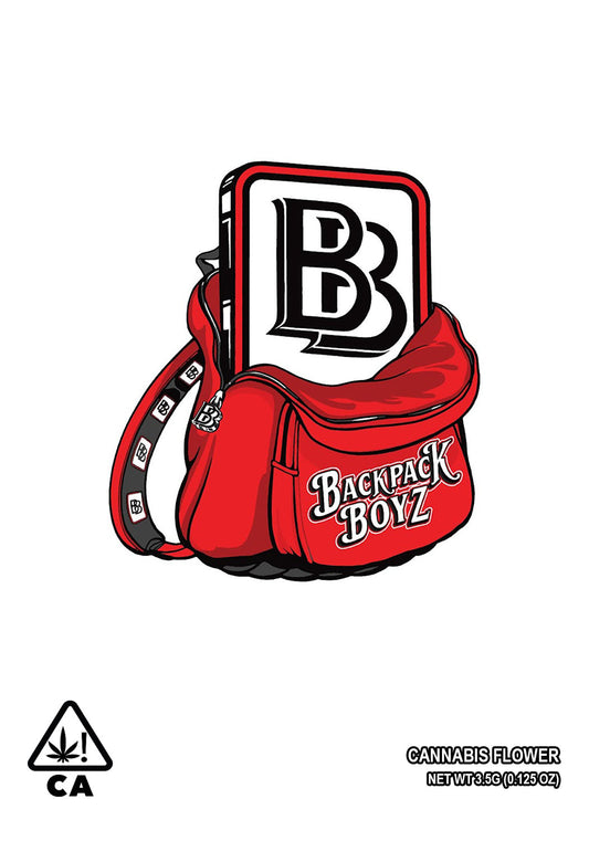 Backpack Boyz Mylar Bags 1g Gram 3.5g Eighth 7g Quarter 28g Oz Ounce 112g Quarter Pound Sticker Bag fire mylar