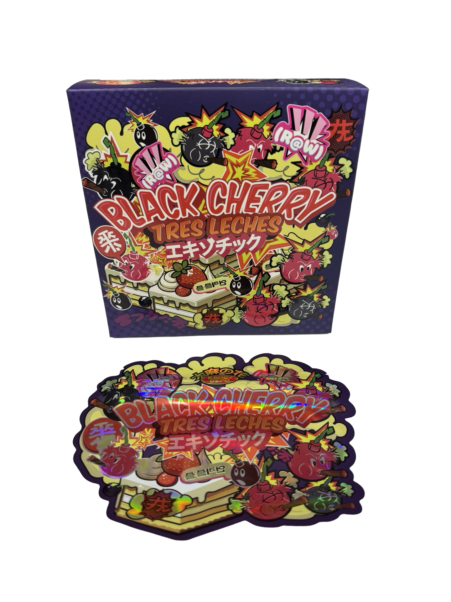 Black Cherry Tres Leches 3.5g Mylar Bags & Boxes Kandy Depot