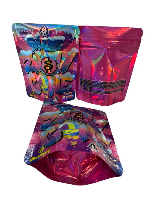 Blue Znow Cone Mylar Bags 3.5g SherbMoney