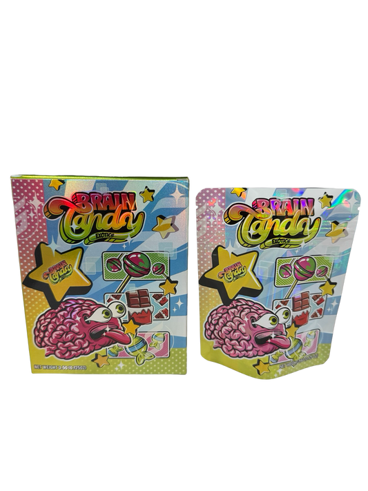 Brain Candy Exotics 3.5g Mylar Bags & Boxes Brain Candy Exotics