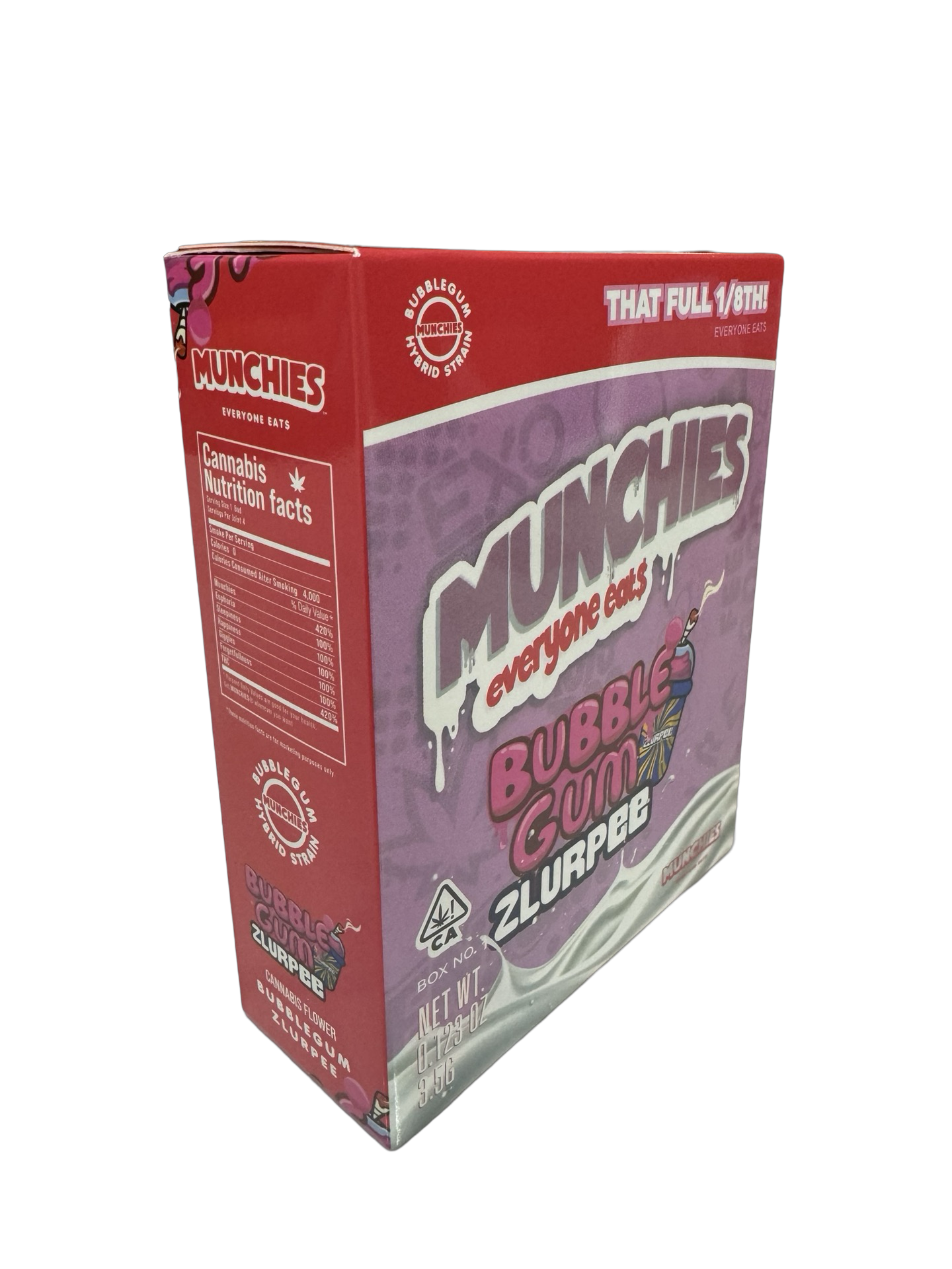Bubblegum Zlurpee 3.5g Mylar Bags & Boxes Munchies