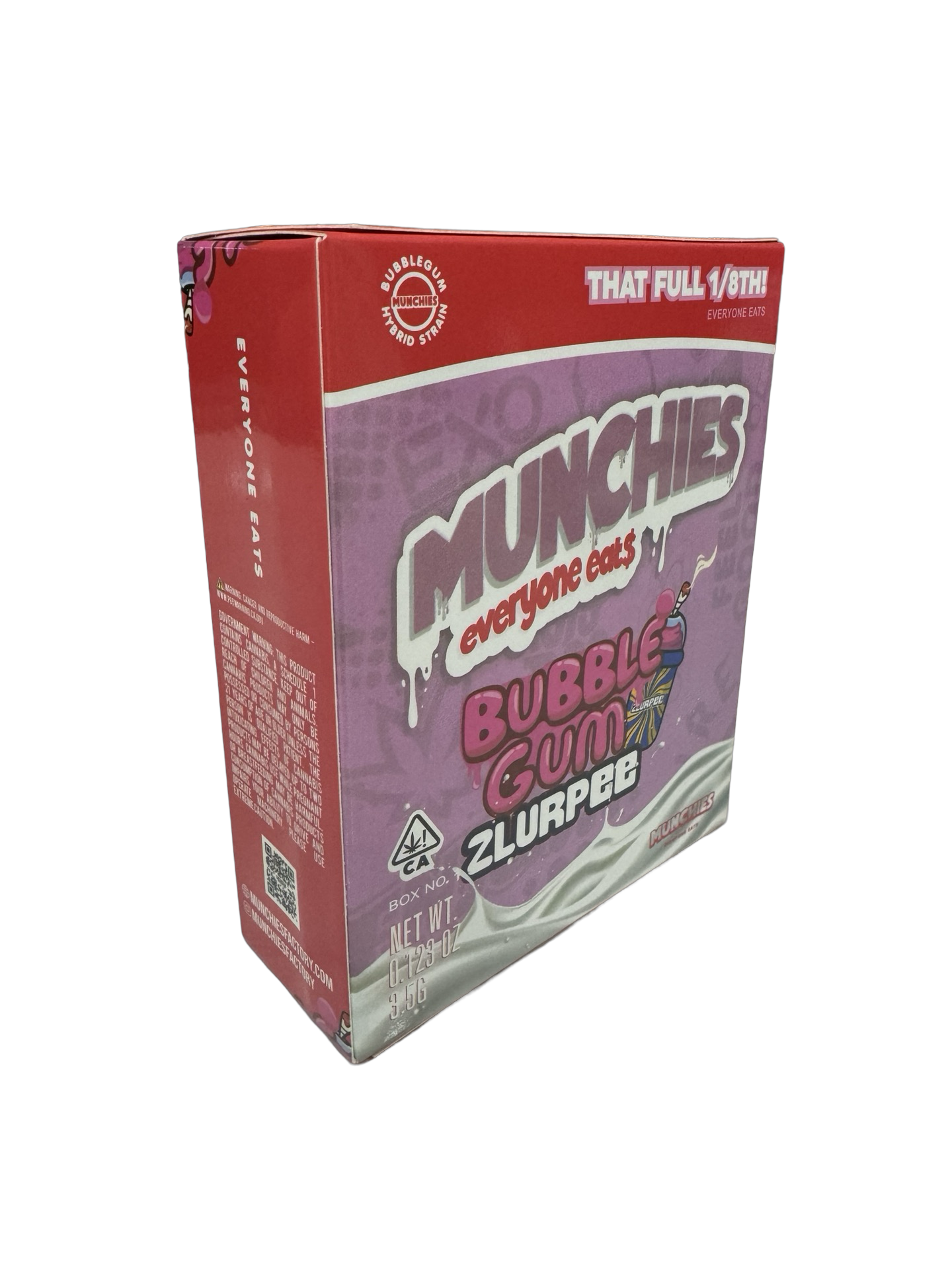 Bubblegum Zlurpee 3.5g Mylar Bags & Boxes Munchies