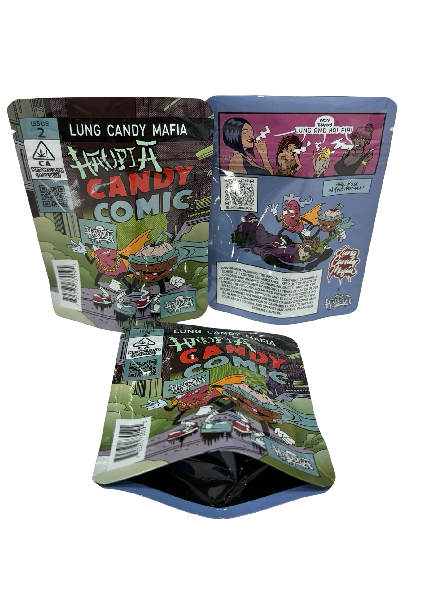 Candy Comic Haupia Mylar Bags 3.5g Haupia