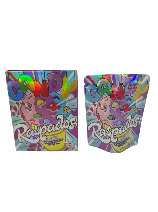 Candy Raspados 3.5g Mylar Bags & Boxes Major League Exotics