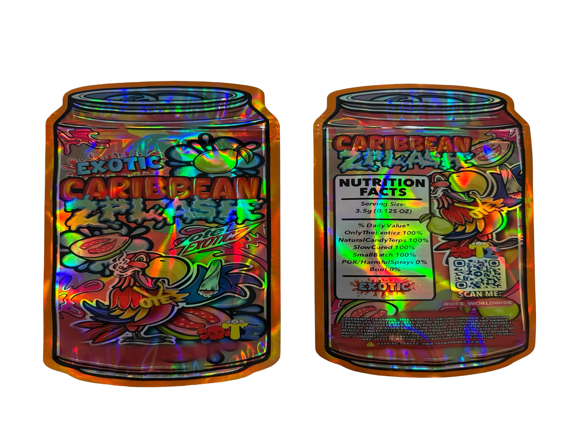 Caribbean Zplash Mylar Bags 7g or 14g OTE
