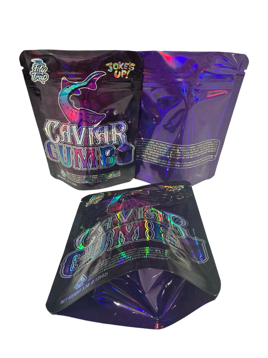 Caviar Gumbo Mylar Bags 3.5g Fly Trap