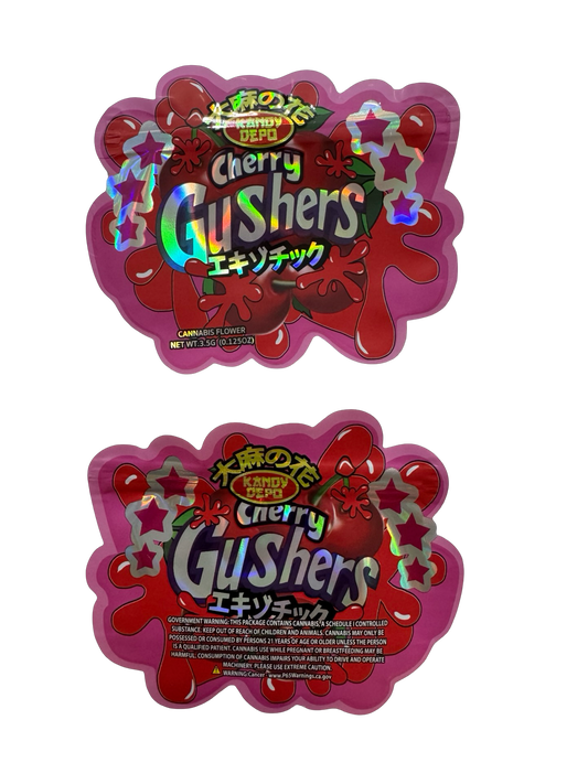 Cherry Gusherz Mylar Bags 3.5g Kandy Depo