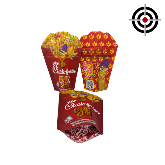 Chick Fries Mylar Bags 3.5g 12 Alarm Fire