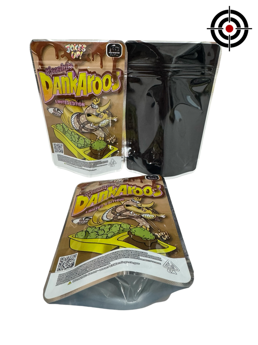 Chocolate Dankaroos (Retro) Mylar Bags 3.5g Jokes Up