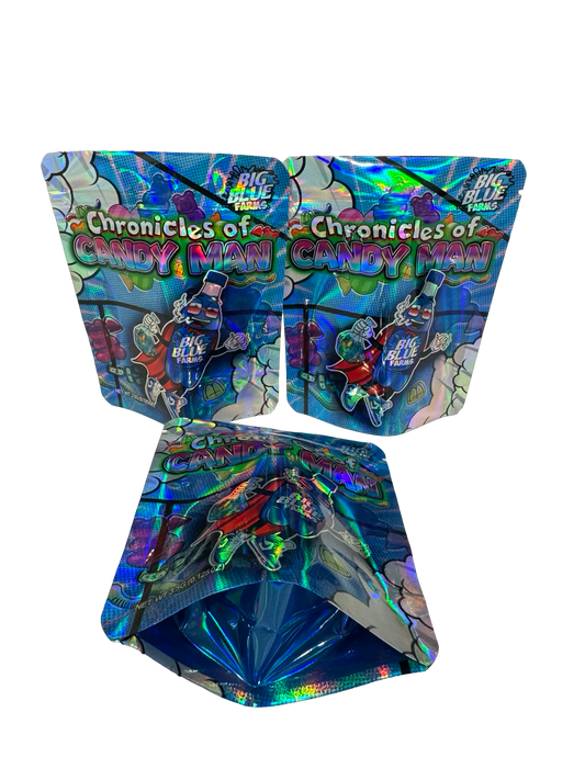 Chronicles of Candy Man Mylar Bags 3.5g Big Blue Farms