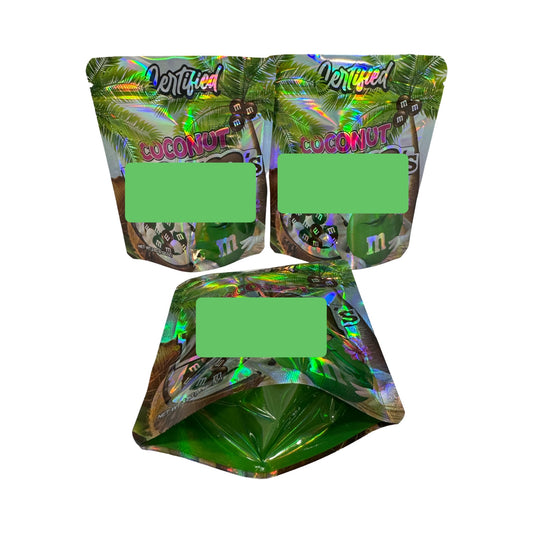 Coconut Em & Em’s Mylar Bags 3.5g Certified