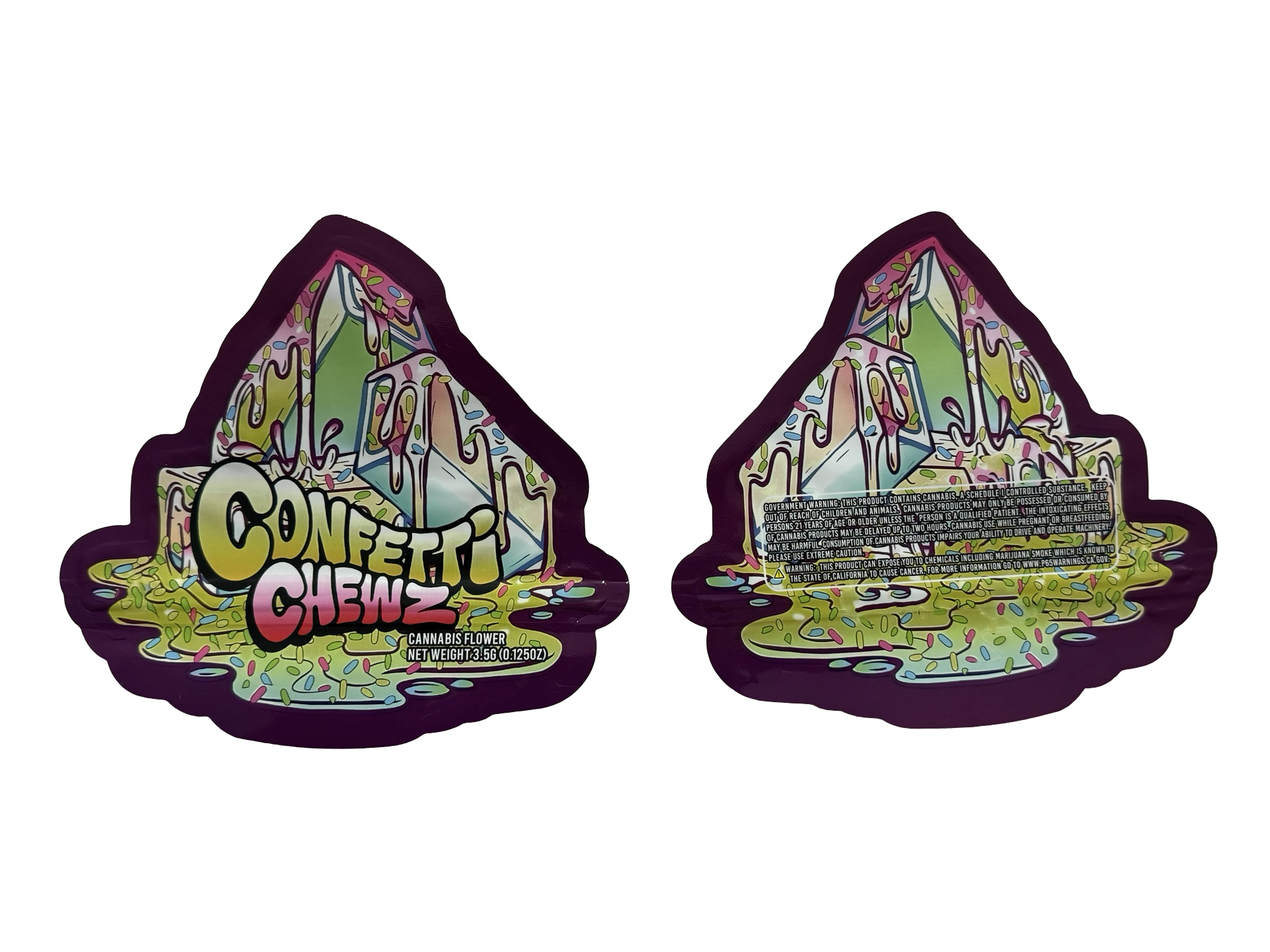 Confetti Chewz Mylar Bags 3.5g Chewz