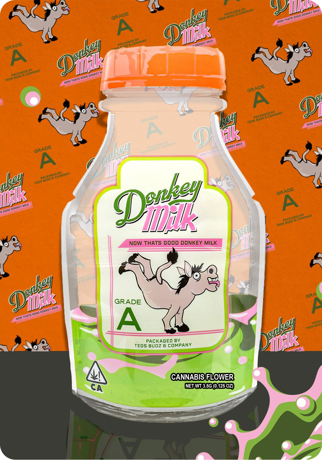 Donkey Milk Mylar Bags Teds Budz