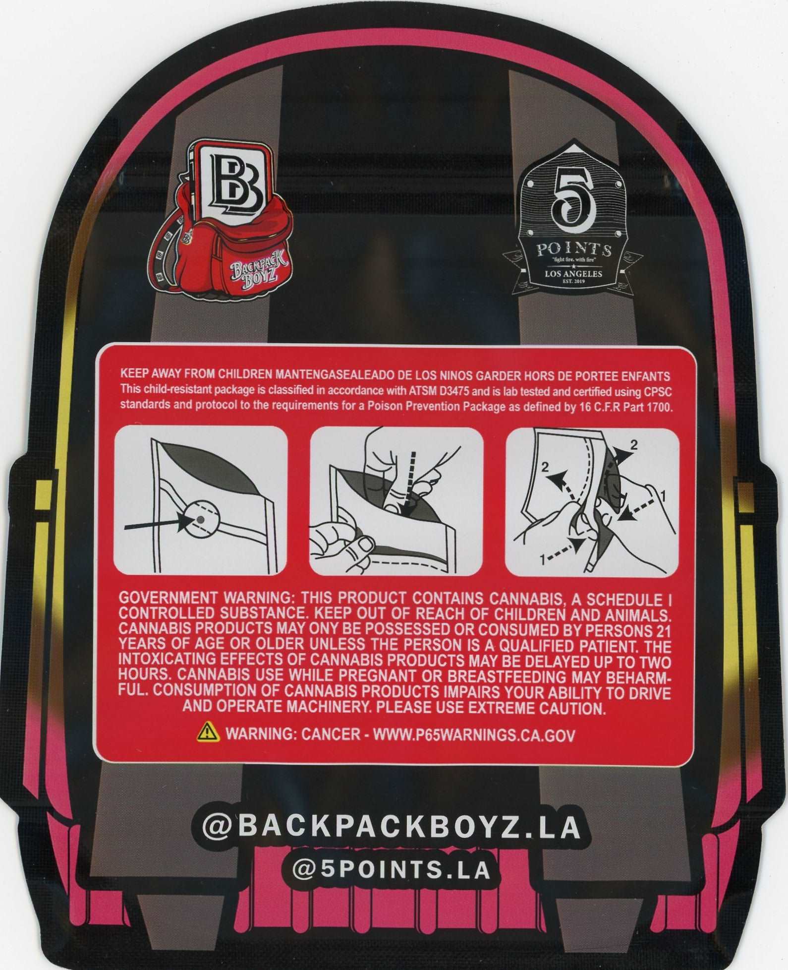 Backpack Boyz Mylar Bags 3.5g - Duzalin