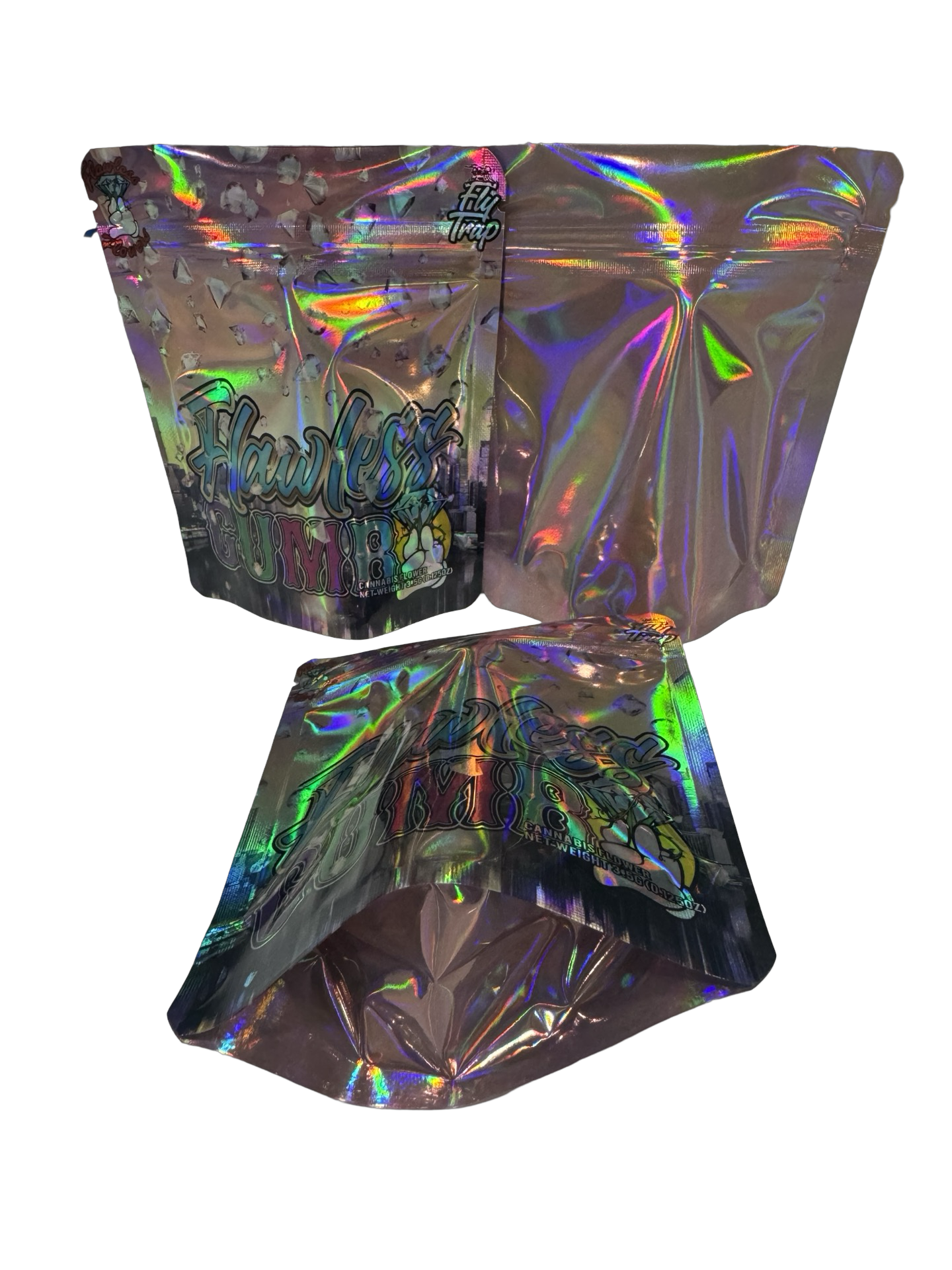 Flawless Gumbo Mylar Bags 3.5g Fly Trap