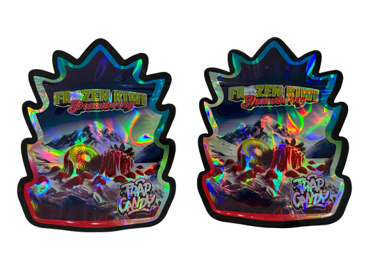 Frozen Kiwi Strawberry Mylar Bags 3.5g Trap Candy
