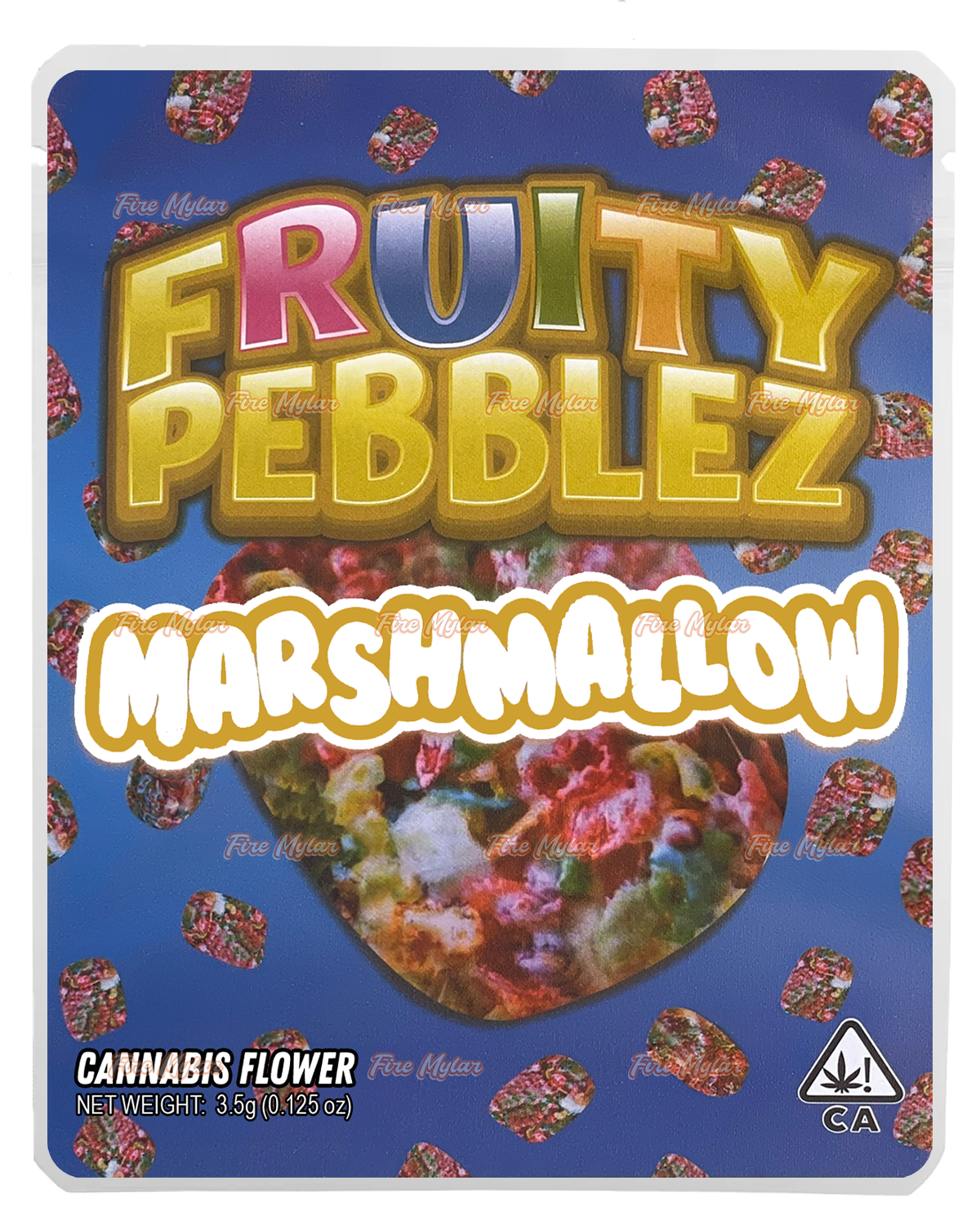 Fruity Pebblez Marshmallow 3.5g Mylar Bags Sprinklez Torch World