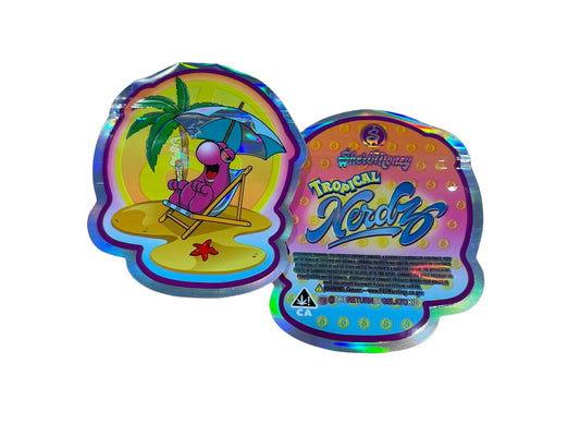 Tropical Nerdz Mylar Bags 3.5g SherbMoney