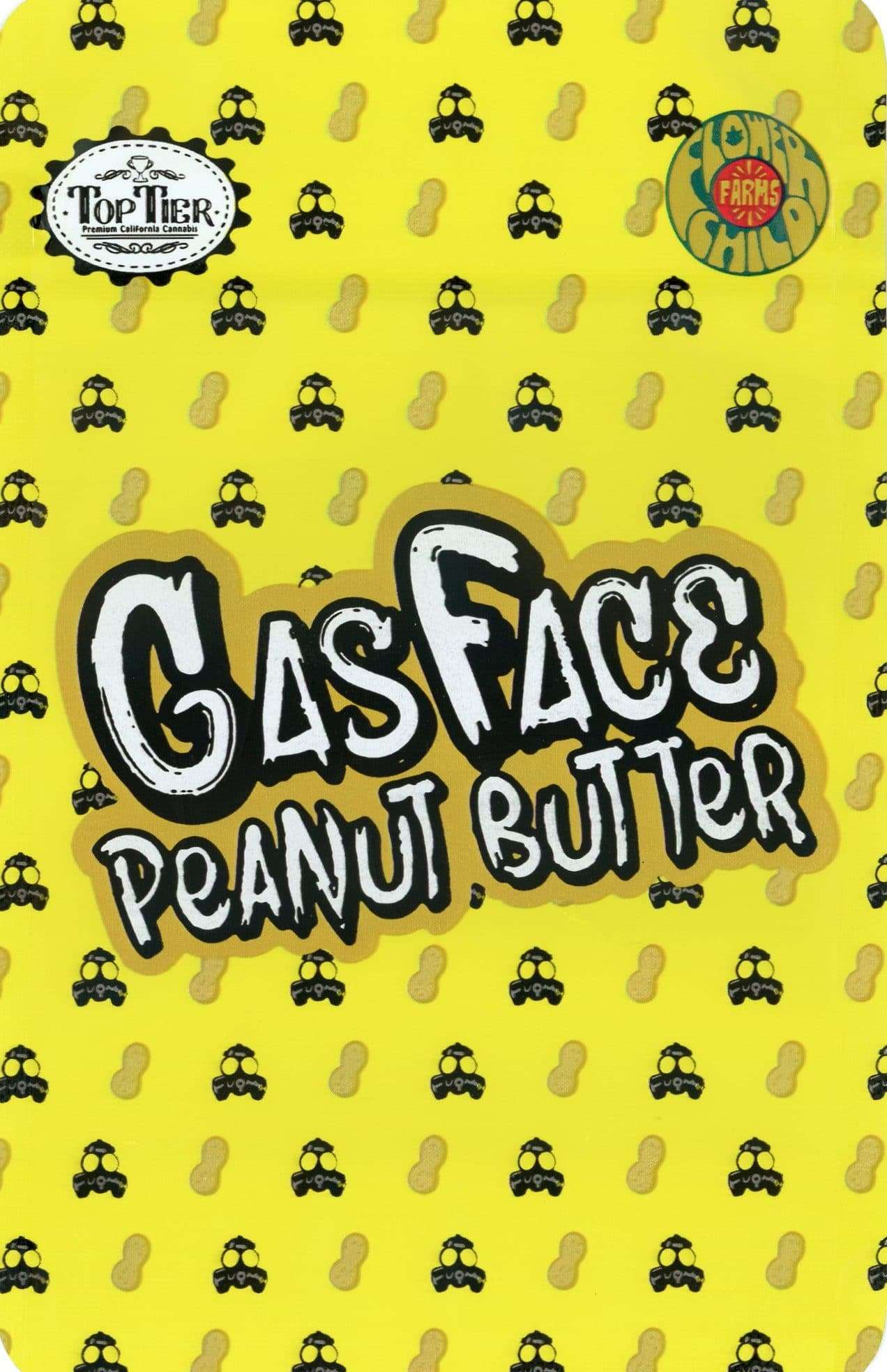 Backpack Boyz Mylar Bags 3.5g - Gas Face Peanut Butter