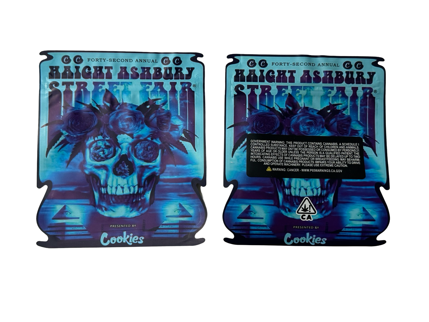 Haight Ashbury Mylar Bags 3.5g Cookies