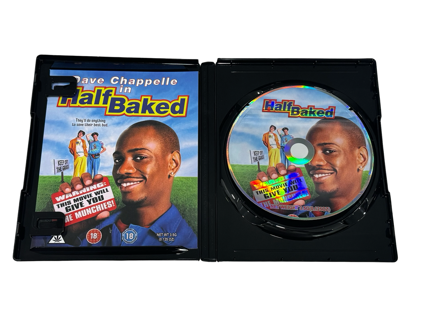 Half Baked 3.5g Mylar Bag & DVD Case