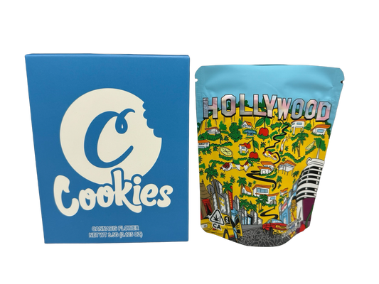 Hollywood 3.5g Mylar Bags & Boxes Cookies