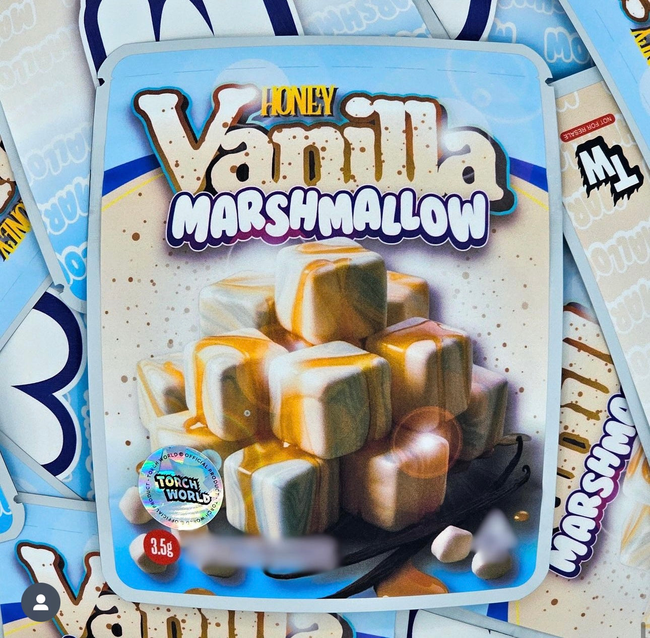 Honey Vanilla Marshmallow 3.5g Mylar Bags Sprinklez Torch World