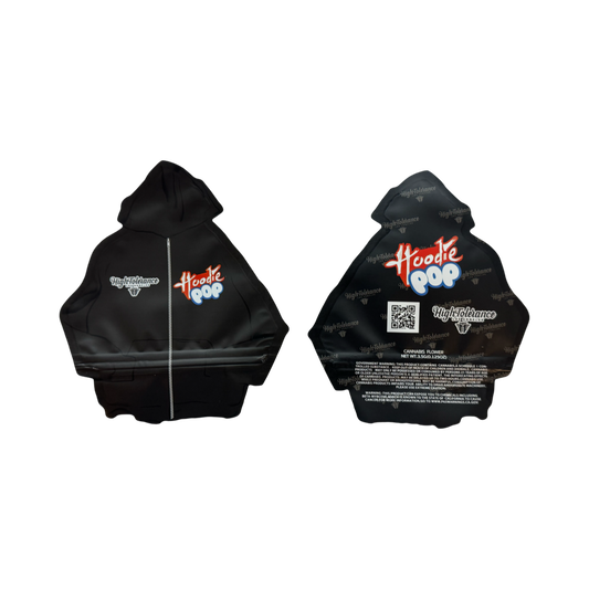 Hoodie Pop Mylar Bags 3.5g High Tolerance