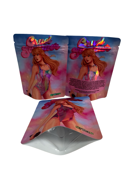 Cruel Summer Mylar Bags 3.5g (Only $0.21 Each)