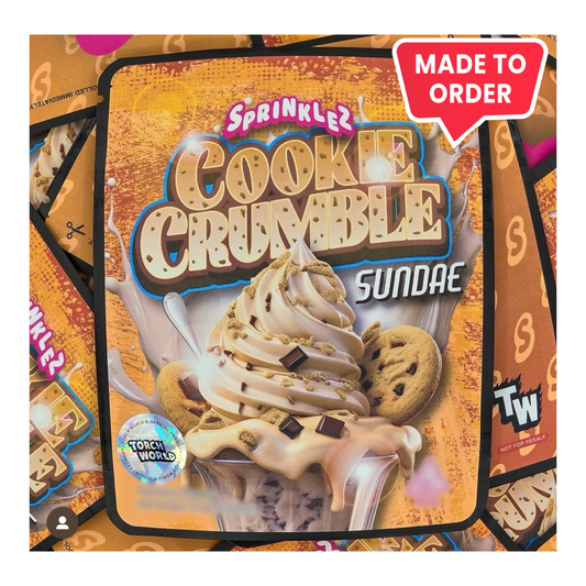 Cookie Crumble Sundae 3.5g Mylar Bags Sprinklez Torch World (made-to-order)