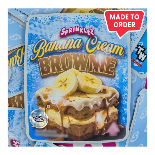 Banana Cream Brownie 3.5g Mylar Bags Sprinklez Torch World (made-to-order)