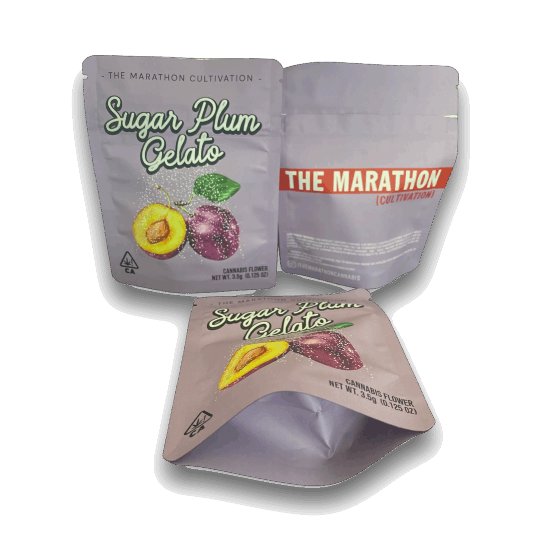 The Marathon Mylar Bags 3.5g - Sugar Plum Gelato
