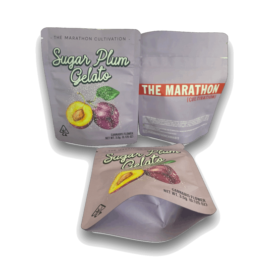 The Marathon Mylar Bags 3.5g - Sugar Plum Gelato