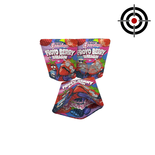 Froyo Berry Bubbagum Mylar Bags 3.5g Gooniez