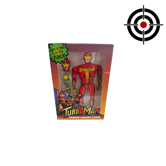 Turbo Man 3.5g Mylar Bags & Boxes High Volume