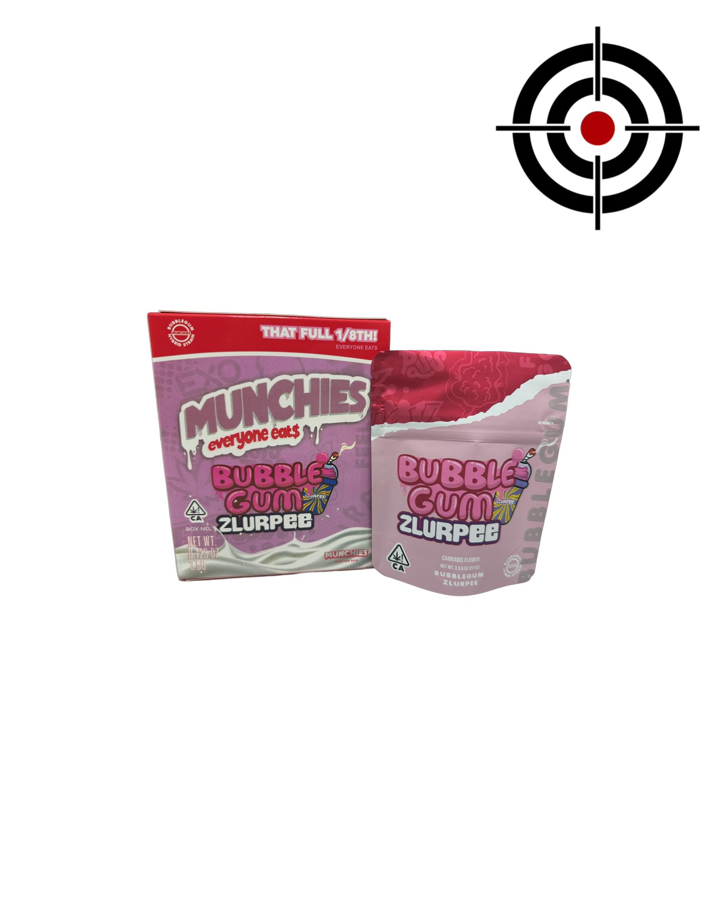 Bubblegum Zlurpee 3.5g Mylar Bags & Boxes Munchies