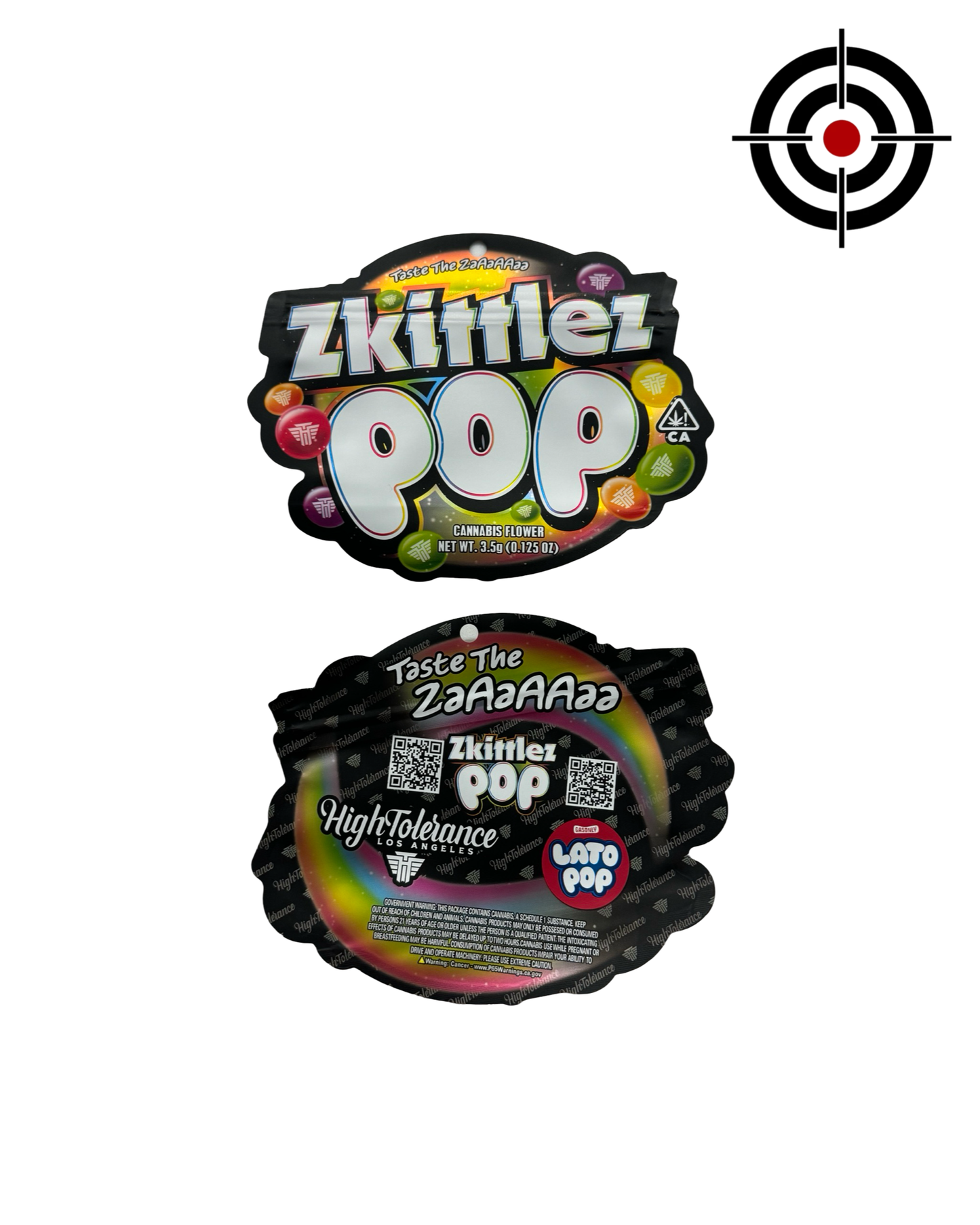 Zkittlez Pop Mylar Bags 3.5g High Tolerance