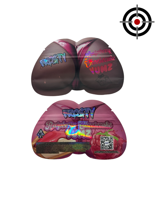 Raspberry Cheesecake Yumz Mylar Bags 3.5g Frosty
