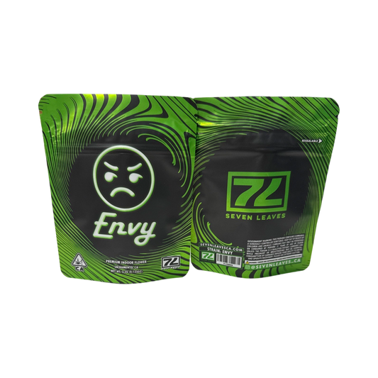 Envy Mylar Bags 3.5g Seven Leaves