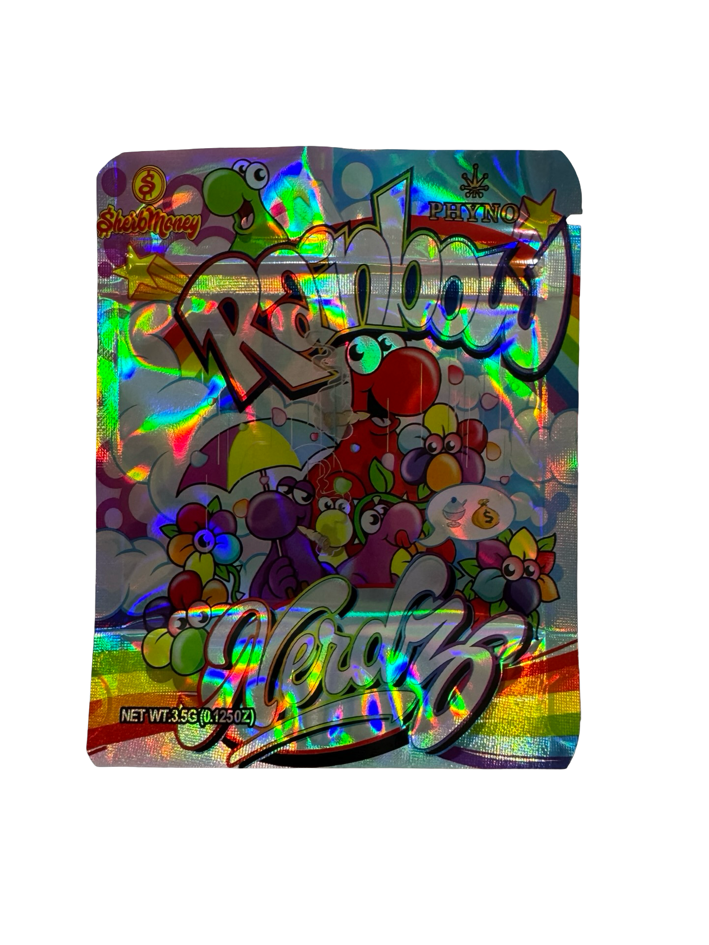 Rainbow Nerdz 3.5g Mylar Bags & Boxes SherbMoney