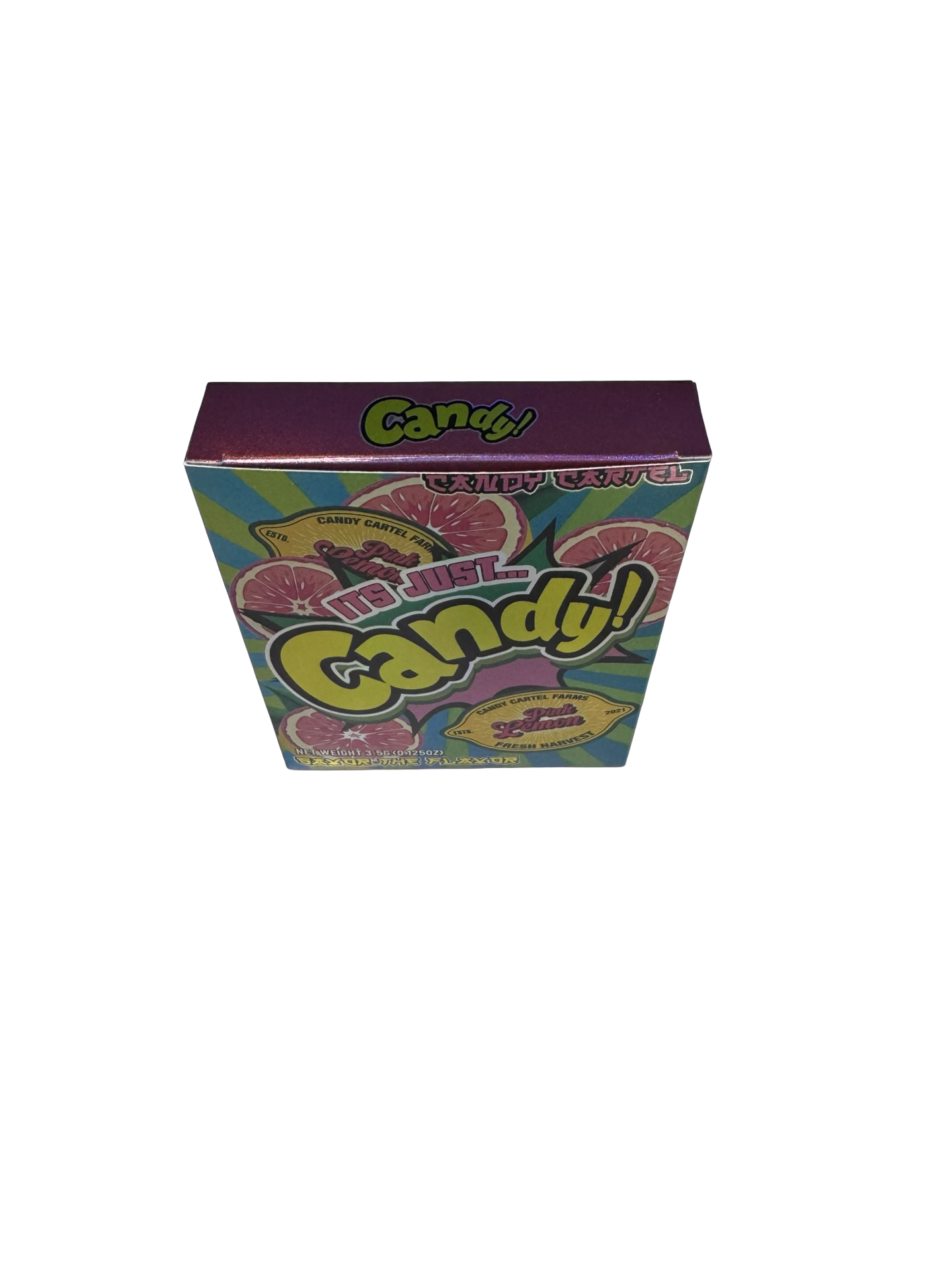 Pink Lemon 3.5g Mylar Bags & Boxes Candy Cartel