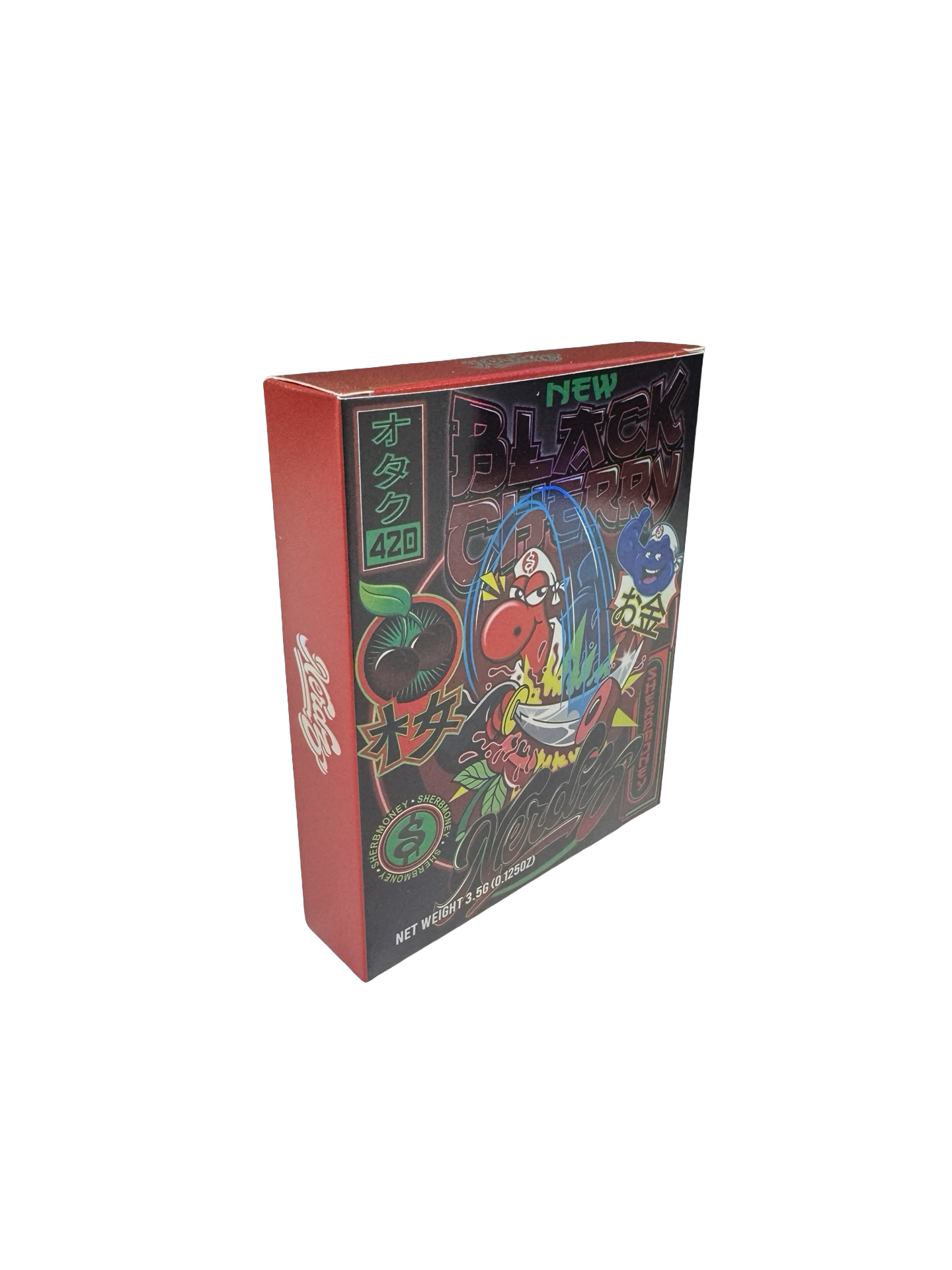 New Black Cherry Nerdz Nerdz 3.5g Mylar Bags & Boxes SherbMoney